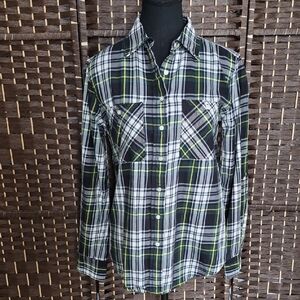 Ralph Lauren Black Label Navy and Yellow Plaid Shirt